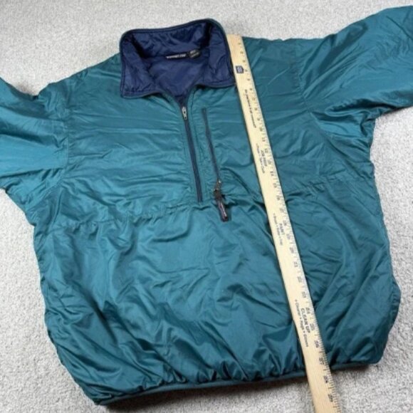 Vintage Patagonia Puff Ball Jacket USA Blue 1/2 Zip Large - Picture 6 of 7